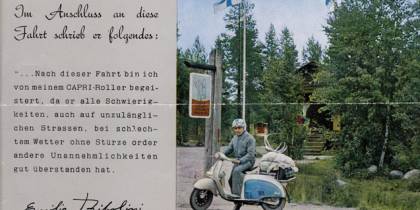 Capriroller Tour durch NordEuropa in den 1960er Jahren mit einem Capri 80